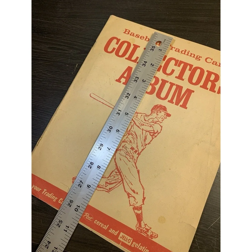 1963 Post Cereal JELL-O Baseball Card Collector's Album with 15 Cards